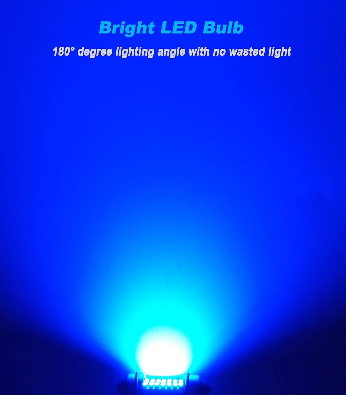 Serundo Auto DE3175 Led Car Bulb 31mm 1.22in Led Festoon Bulb, DE3021 DE3022 DE3023 6428 6430 7065 Led Festoon Bulb, Interior Led Used for Car Map Dome Light etc,Pack of 6pcs Blue Color