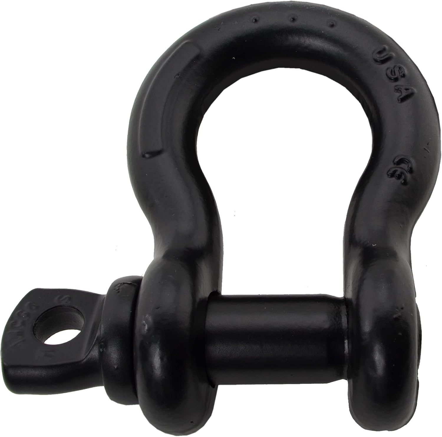 Factor 55 Receiver Shackle Mount HitchLink 2.0 Rated 9,500 lbs Bundle with a Factor 55 Steel Shackle and Keychain Light, Black