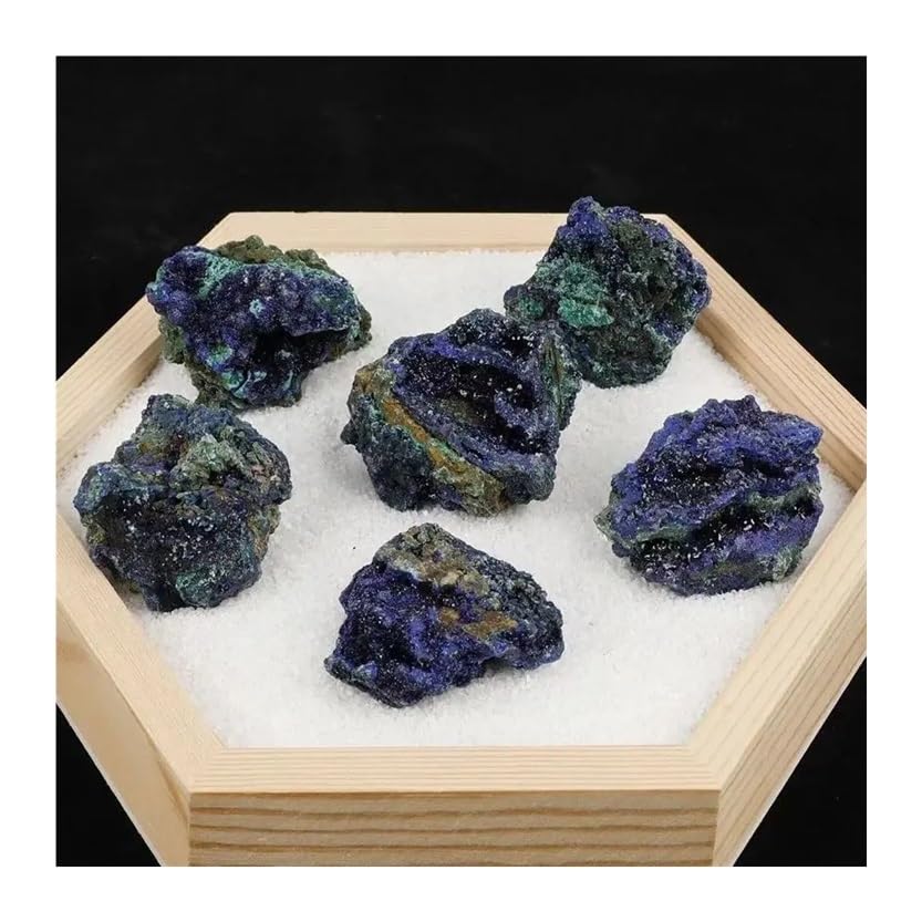 Geoda de malaquita natural de 3-4 cm para coleccionistas de minerales autenticos