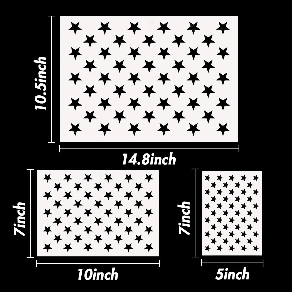 amazon-com-koogel-3-sizes-50-star-stencil-plastic-star-stencil-template-for-flag-diy-drawing-painting-craft-projects-american-flag-projects for Free Printable 10 Inch Star Template Amazon.com: Koogel 3 Sizes 50 Star Stencil, Plastic Star Stencil Template for Flag DIY Drawing Painting Craft Projects, American Flag Projects for Free Printable 10 Inch Star Template