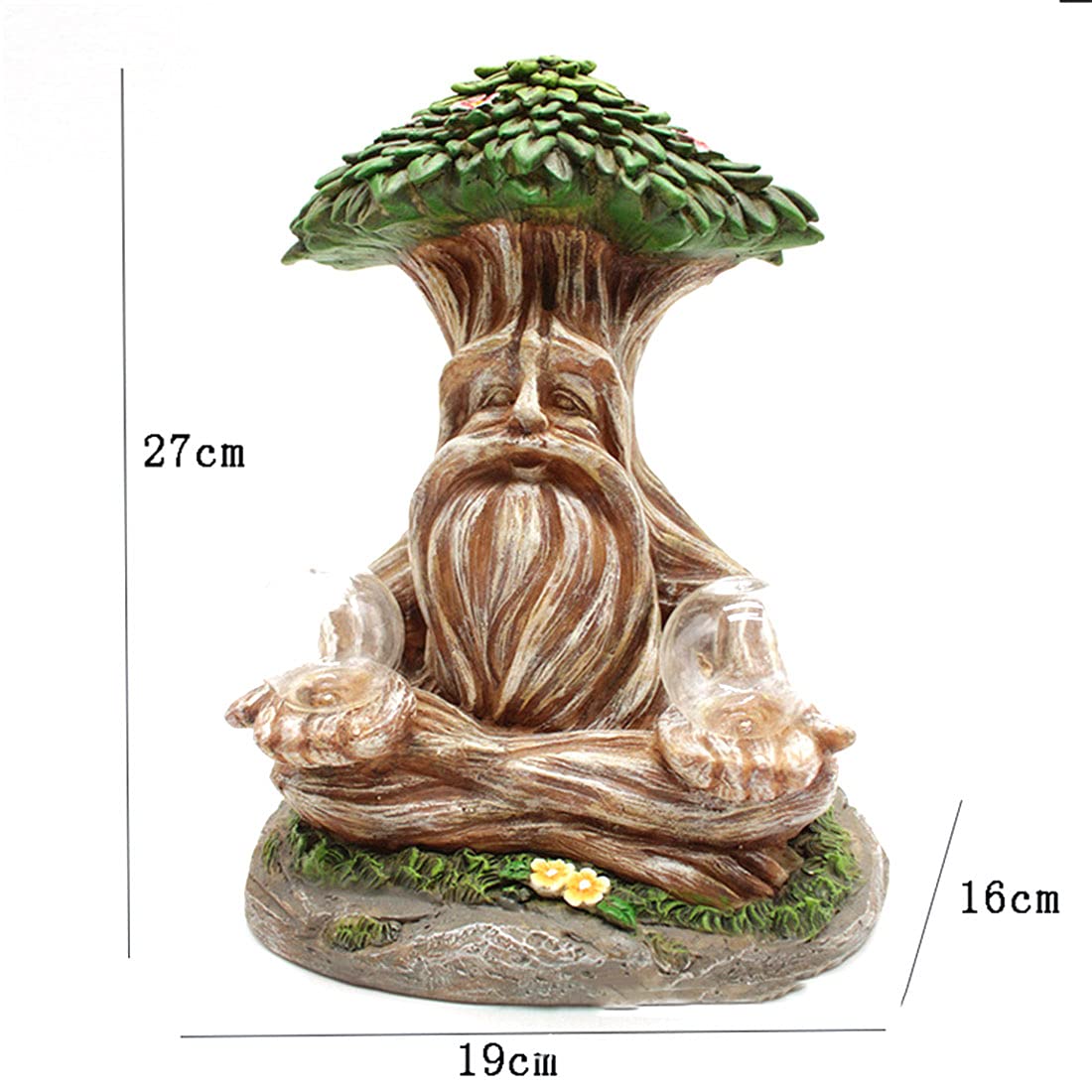 Statua ogrodowa Solar Decor Outdoor Garden Lights, Drzewo Ludzie Ogrodowa Sztuka Ozdoby Ogrodowe Dekoracje Dla Patio Chodnik Pathway Yard Lawn,a