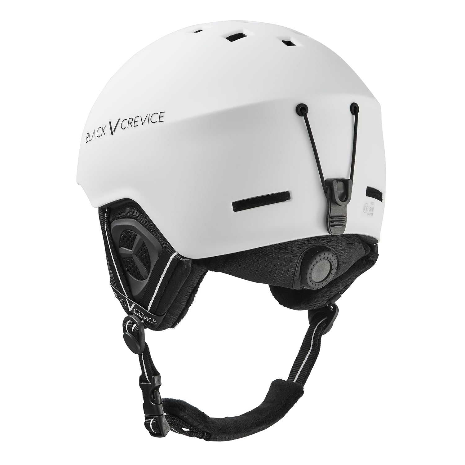 BLACK CREVICE Casco de esquí Aspen I Casco a Prueba de Golpes de diseño Deportivo I Casco de esquí Unisex I Casco de Snowboard y esquí Transpirable I Talla Ajustable