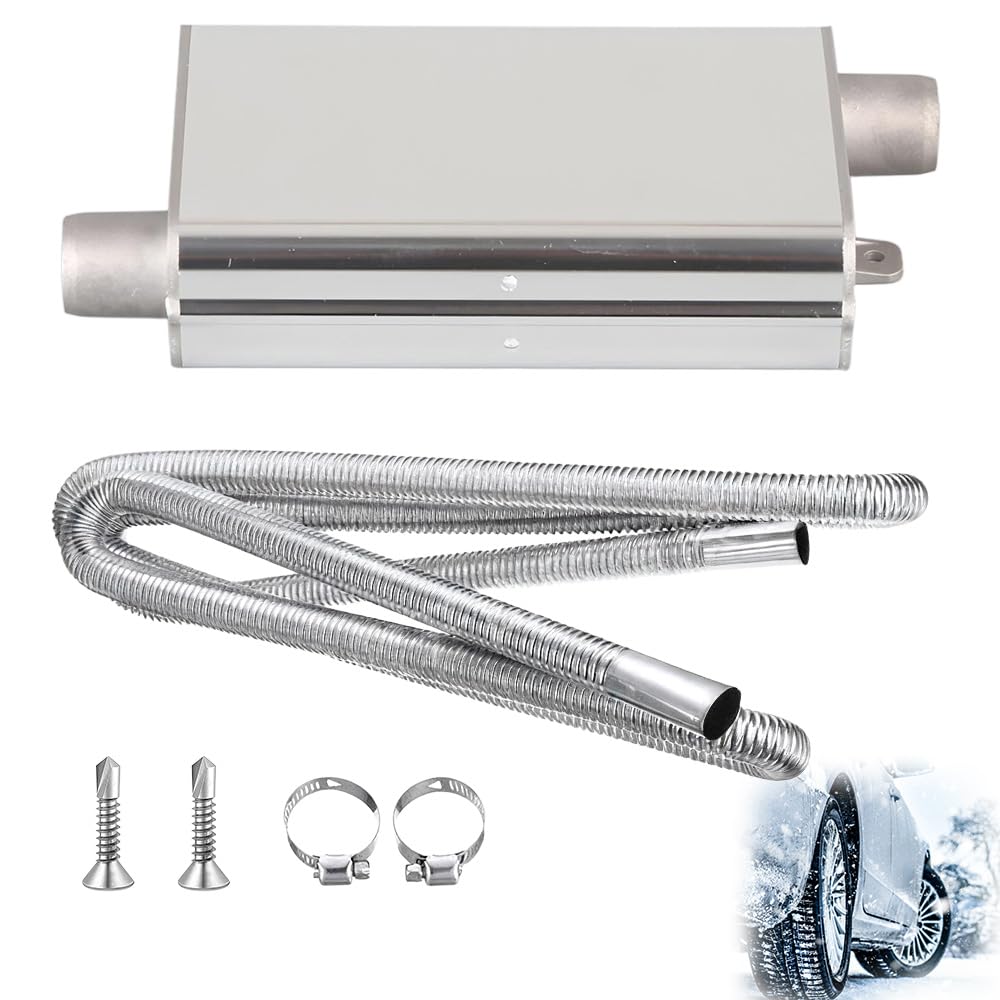 24 mm Silenziatore Scarico, Silenziatore per Tubo di Scarico, silenziatores del Riscaldatore di Parcheggio con Tubo di Scarico da 200 cm, Kit Silenziatore per Riscaldatore da Parcheggio