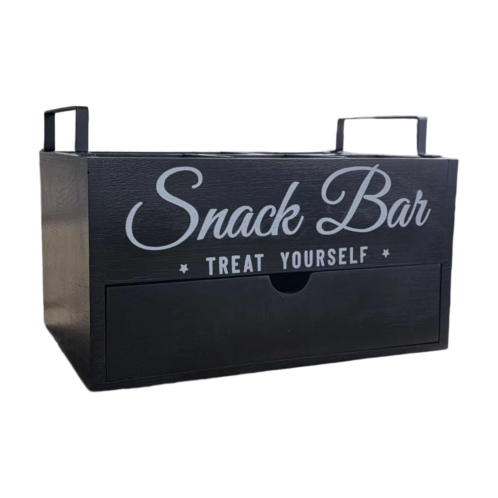 Organizador de Aperitivos de Encimera, Estación para Bolsitas de Té, Caja de Aperitivos Espaciosa Y Multiusos