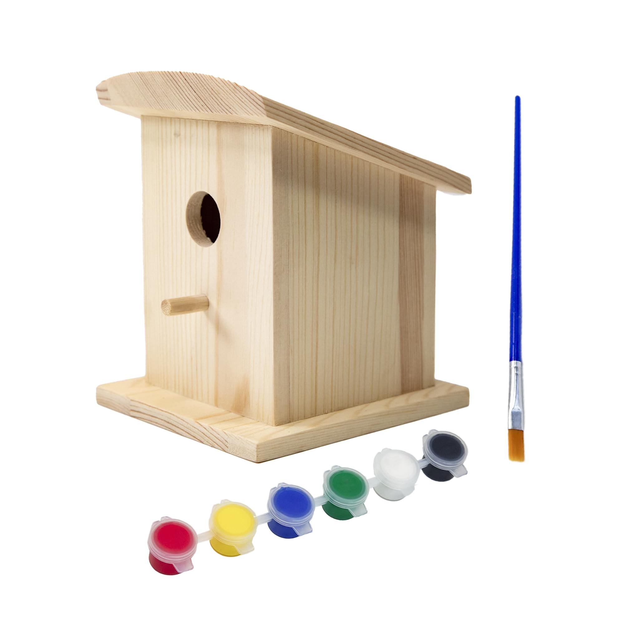 Cartanfill-Wooden Bird House for Outdoor, Wild Bird Feeder, Hanging Birdhouse,Perfect for Cardinals, Bluebirds, and More! (E)…