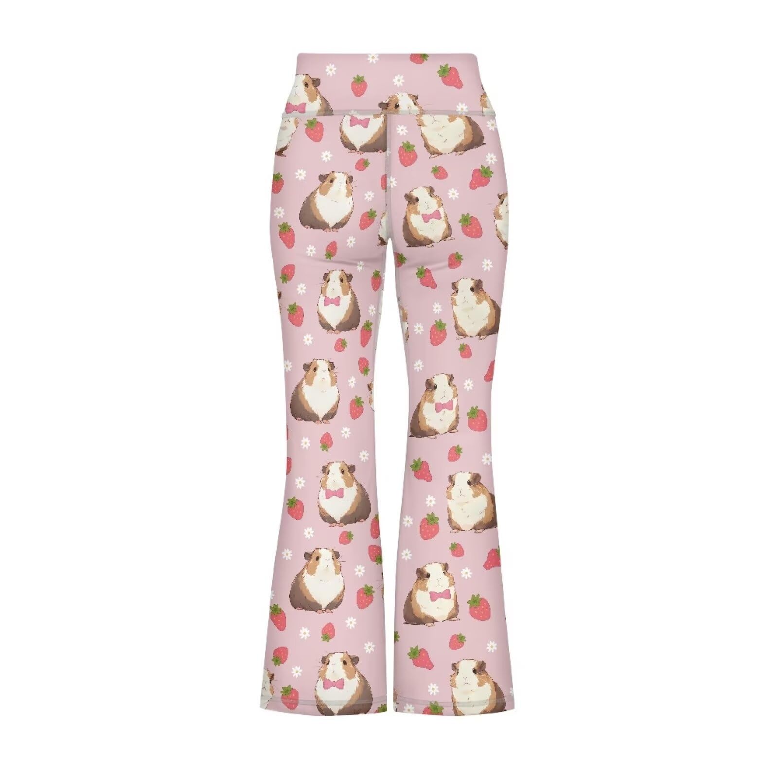 YEXIATODO Cute Dutch Pig Yoga Pants for Girls Pink Leggings Size 9-10 Little Girls Leggings Kids Basic Full Length Pants Bell Bottoms Flare Pants Ensuring Your Child's Comfort in Various Activities