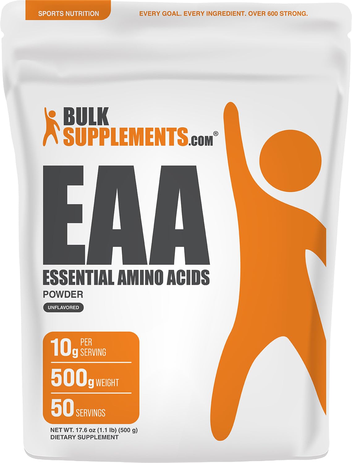 BulkSupplements.com Essential Amino Acids Powder - Essential Amino Acids Supplement, EAA Powder - Unflavored & Gluten Free, 10g per Serving, 100g (3.5 oz) (Pack of 1) — Amazon image 6