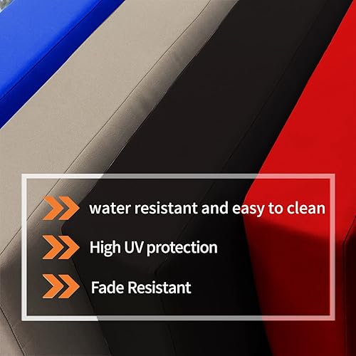 Miniatura 4 de Cinnamonee Fundas de cojín de patio, resistentes al agua, para exteriores, fundas de cojín de repuesto para sofá de patio (22 x 24 x 4 pulgadas,