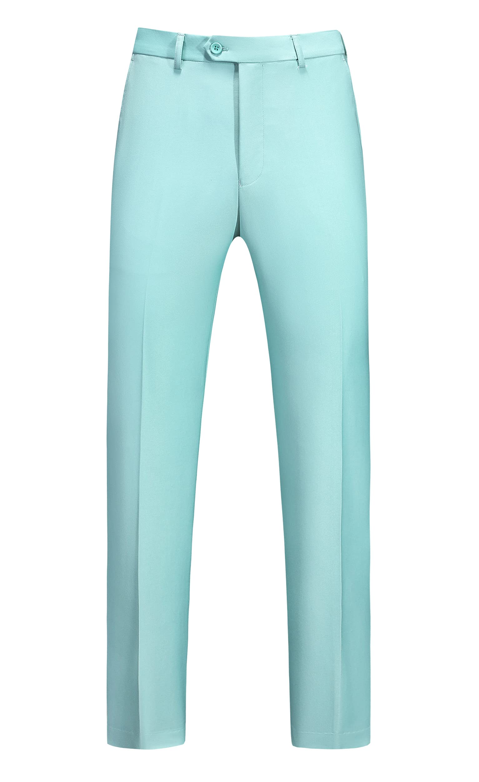 MOGU Mens Dress Pants Front Flat Fit Casual Pants