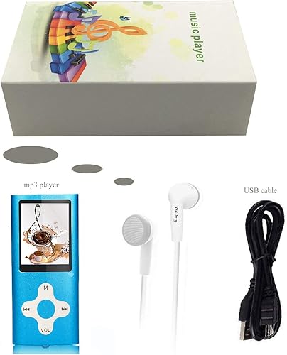 Miniatura 7 de Reproductor de MP3, reproductor de música con tarjeta de memoria de 16 GB, reproductor de música digital portátil, video, grabación de voz, radio