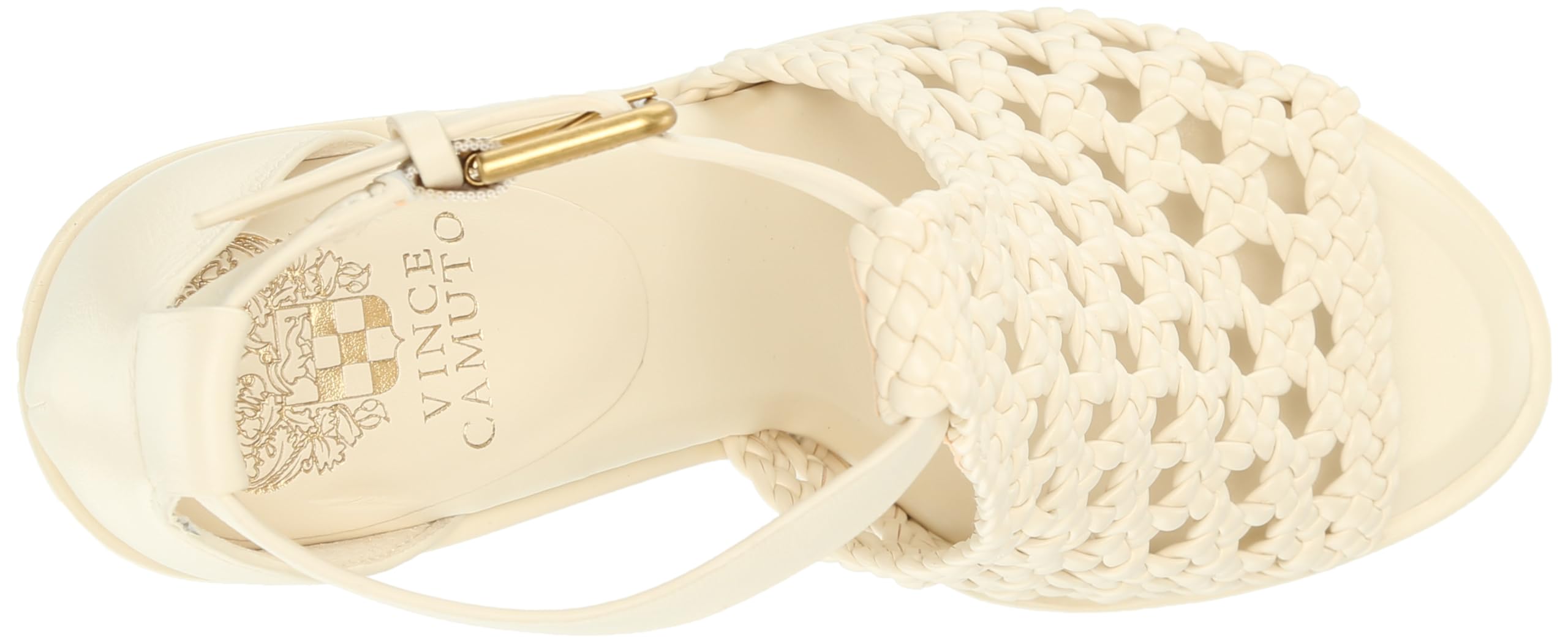 Vince Camuto Women's Frasper Heeled Sandal: Creamy White 7.5