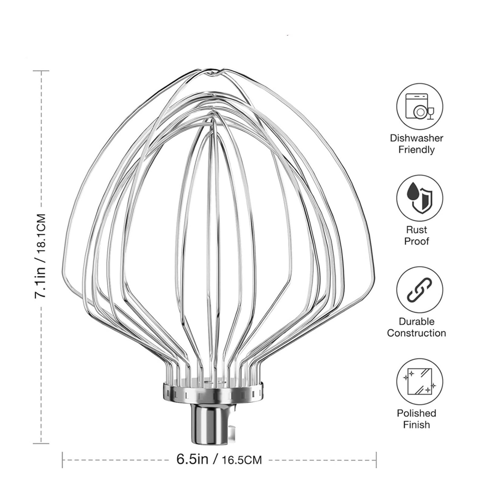 Genérico Accesorio for látigo de 11 Hilos, Compatible con Kitchenaid