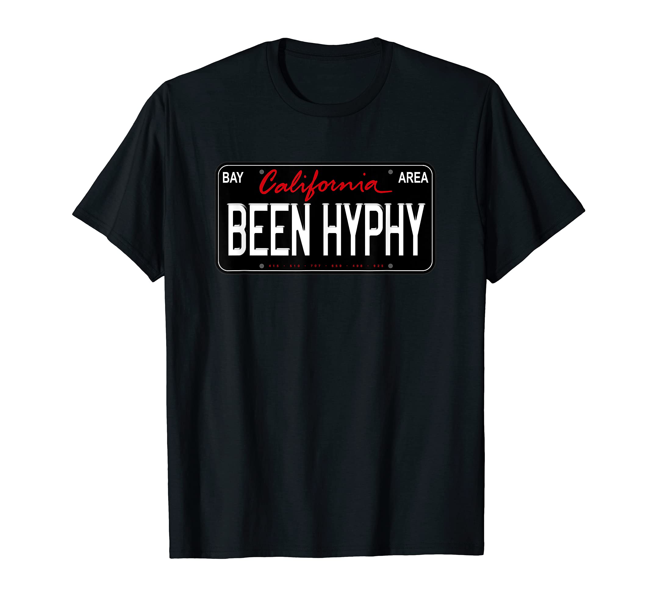 Been Hyphy Bay The Bay Area Thizz Vibes Shirts - Women's Bay Area Hyphy T-Shirt - Black - Small - Short Sleeve - Classic Fit - Cotton, PolyesterOEKO-TEX STANDARD 100