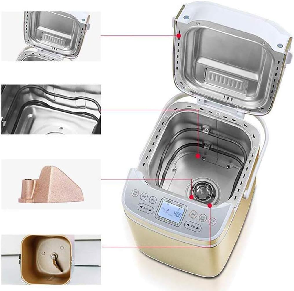 Home Bakery Breadmaker, loaf of bread, Stainless Steel for