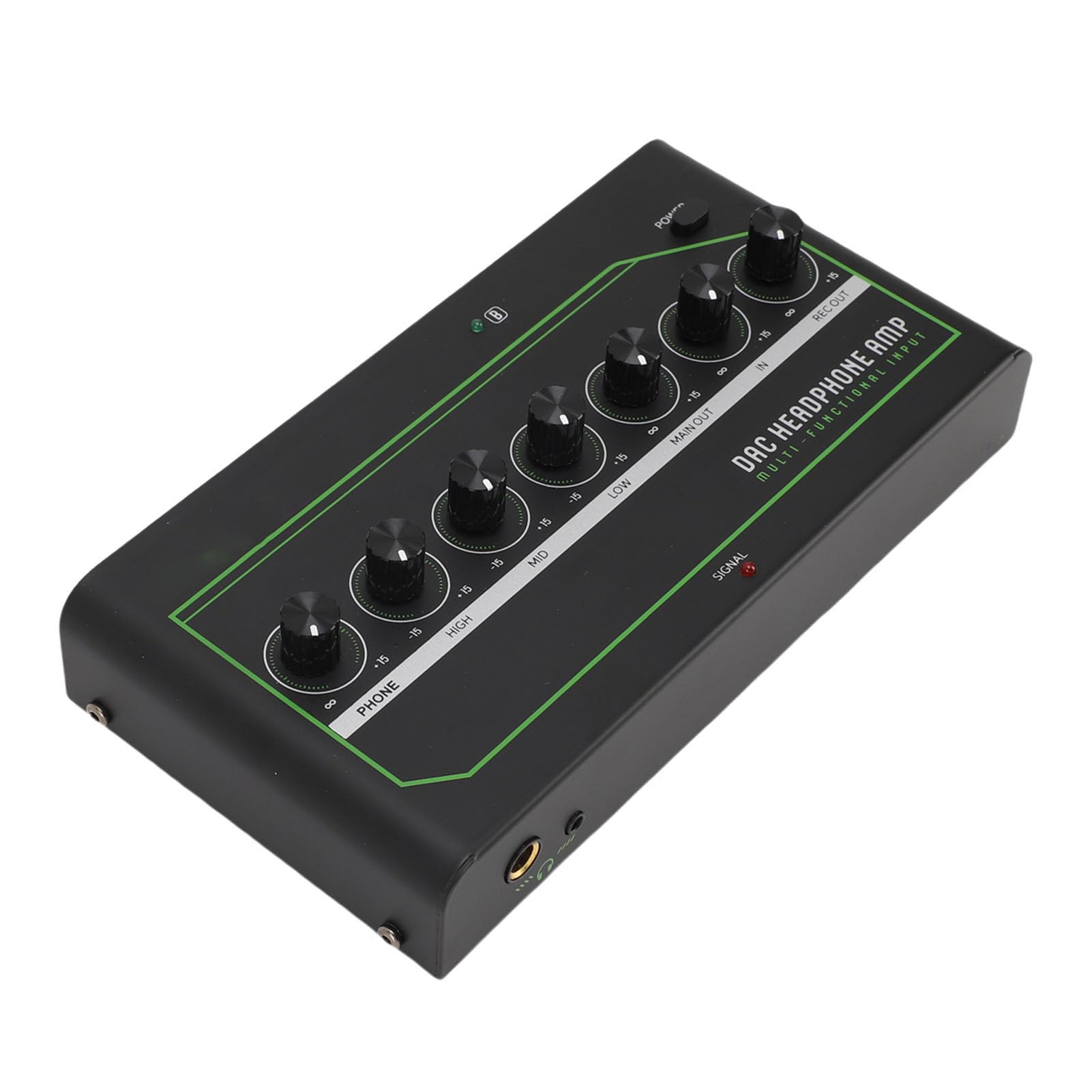 Walfront Wzmacniacz Słuchawkowy DAC z 3-pasmowym Korektorem Bluetooth 5.0 do Konsoli do Gier PC z Optycznymi Koncentrycznymi Wejściami USB C (wtyczka UE)