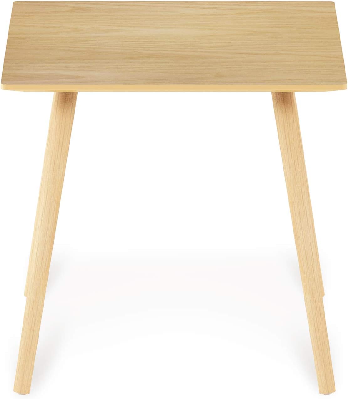Theo Light Oak Modern Square Side Table