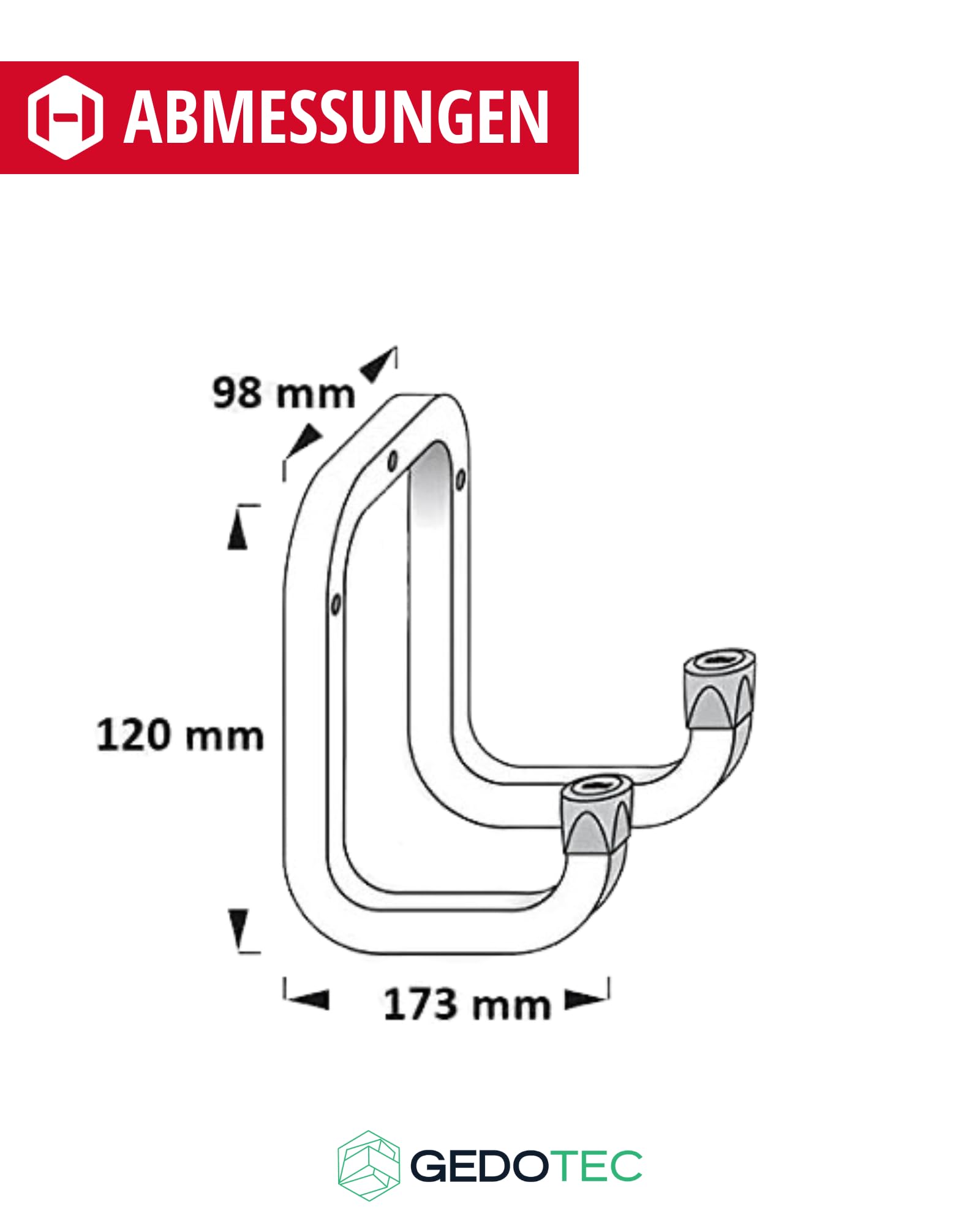 Ganci Garage Keadic Set Di 20 Ganci Da Parete A Doghe Resistenti Da 20,3 Cm, Ganci Per Ganci Per Attrezzi A Parete - Foto 8