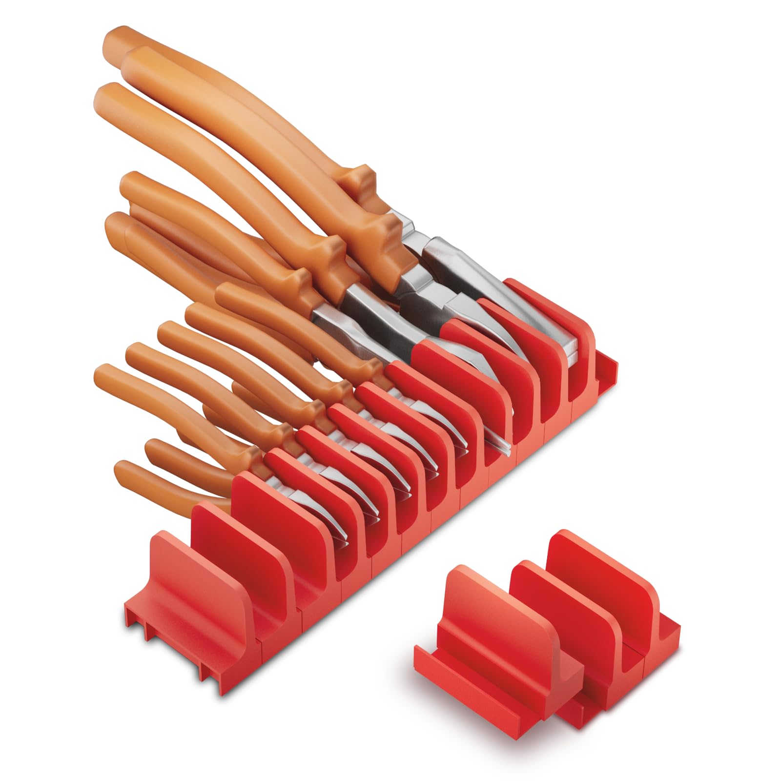 12 Pcs Magnetic Pliers Organizer for Tool BoxDrawer, Modular Plier Holder