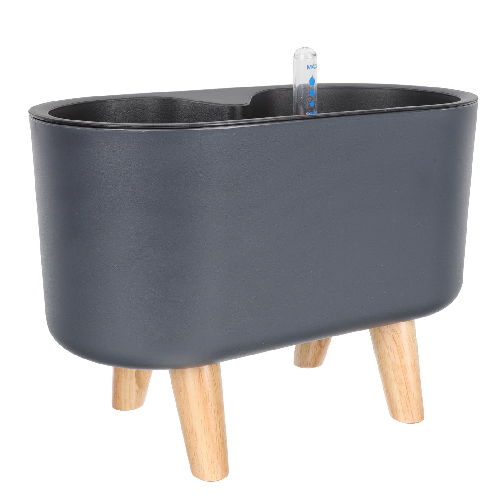 GLEAVI Jardinière à Arrosage Automatique Noir en Plastique Léger Système Auto-Irrigation pour Scindapsus Aureus et Plantes de Jardin Extérieur