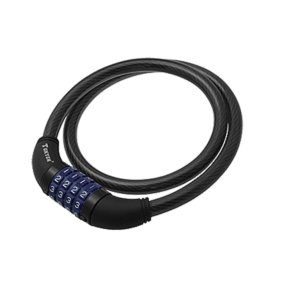 Aexit 4-Digit Bicycle Bike Locks Bike Steel Coil Cable U-Locks Combination Lock