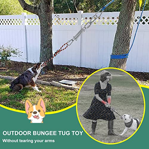 HOPET Brinquedo de pendurar para cães ao ar livre, cabo de guerra, brinquedo para cães Pitbull, pequ
