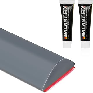Flintronic 3M Wet Room Floor Barrier, Shower Threshold Water Barrier with 2 * 20G Glue, Silicone Water Retaining Strip for Kitchen, Bathroom