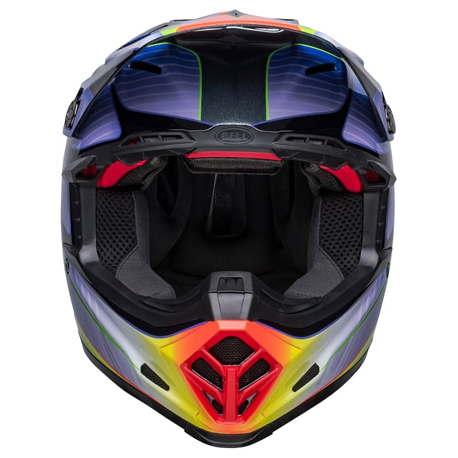 BELL ヘルメット Bell MX 2024 Moto-9S Flex Adult Helmet (Sprite Black/Blue)