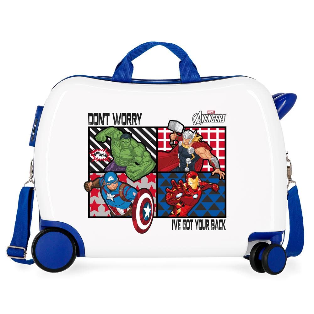 Marvel Avengers All Avengers Valigia per bambini Multicolore 50x38x20 cms Rigida ABS Chiusura a combinazione numerica 34L 2,1Kgs 4 Ruote Bagaglio a mano