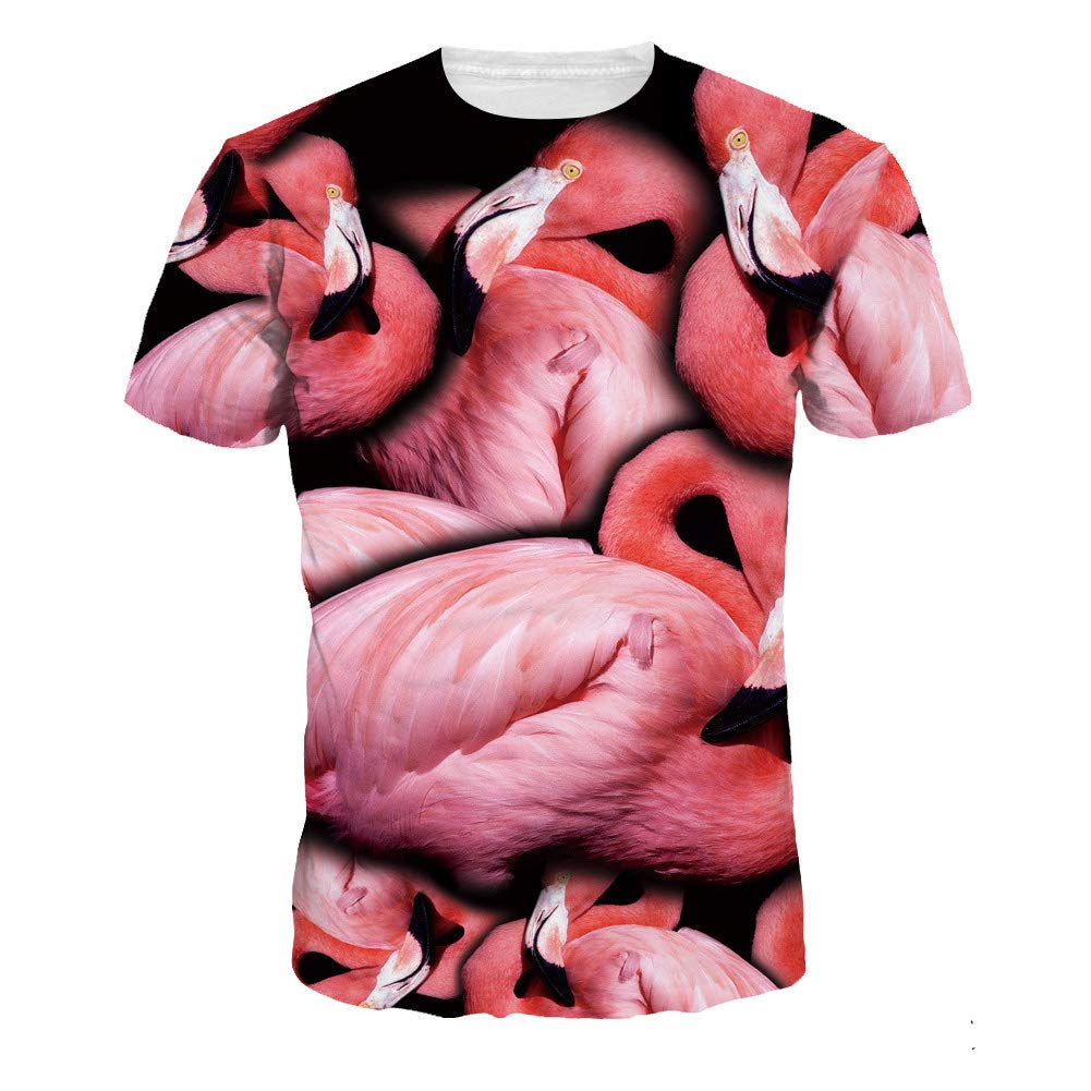 Men's 3D Print T-Shirt Animal Adult Funny Novelty T-Shirt Young Men Tee Short Sleeve Crew Neck