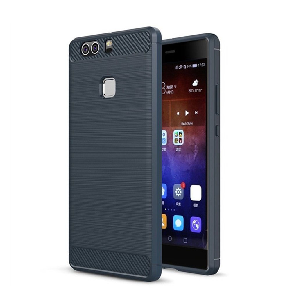 Huawei P9 Plus Case, Manyip TPU Carbon Fiber Material Case,Ultra-Thin Slim Case,Smooth Non-slip,Anti-fingerprint case,Simple Stylish Fully Protective Case Cover for Huawei P9 Plus