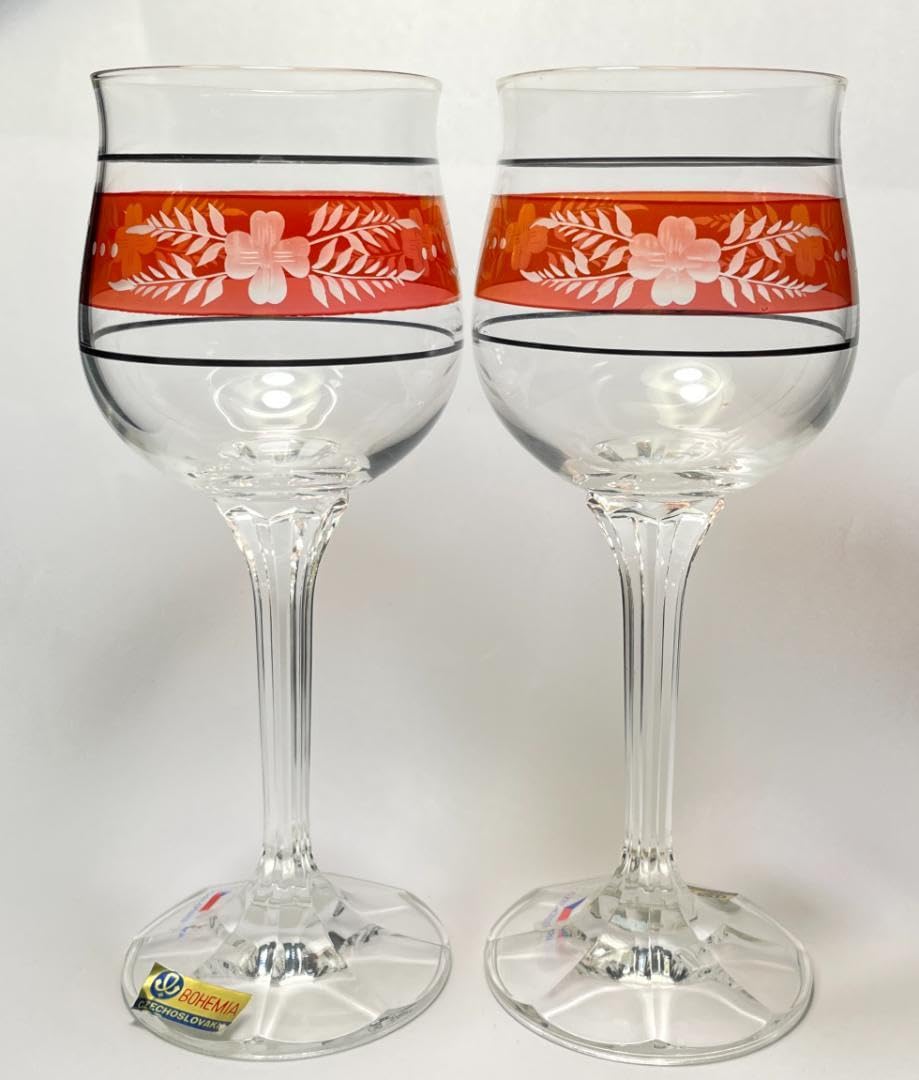 Amazon | チェコ製 ワイングラス ボヘミアクリスタル Bohemian Crystal 