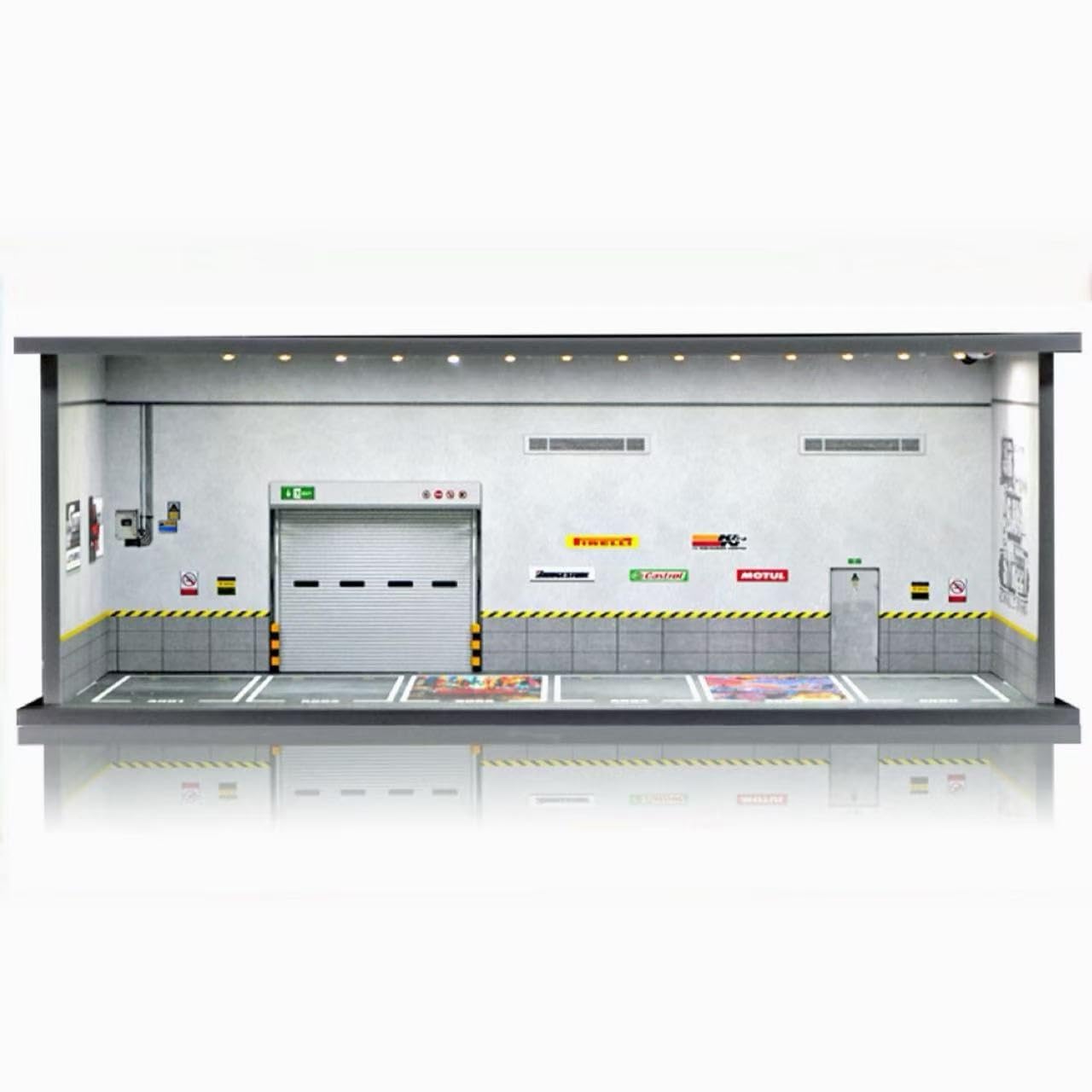 Saichotoy Display Case for Hot Wheels, LED 1/64 Garage Storage, Depot