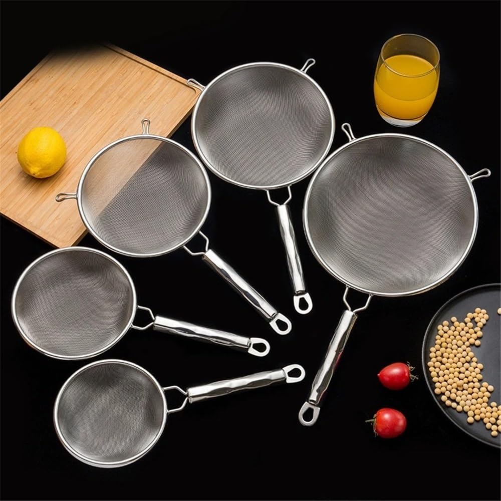 Cesta Para Freír De Acero Inoxidable, Colador De Malla Fina, Cuchara Con Gancho, Olla Caliente, Filtro De Tamiz De Harina De Soja, Cuchara Para Freír, Utensilio De Cocina, Herramienta De Cocina, M