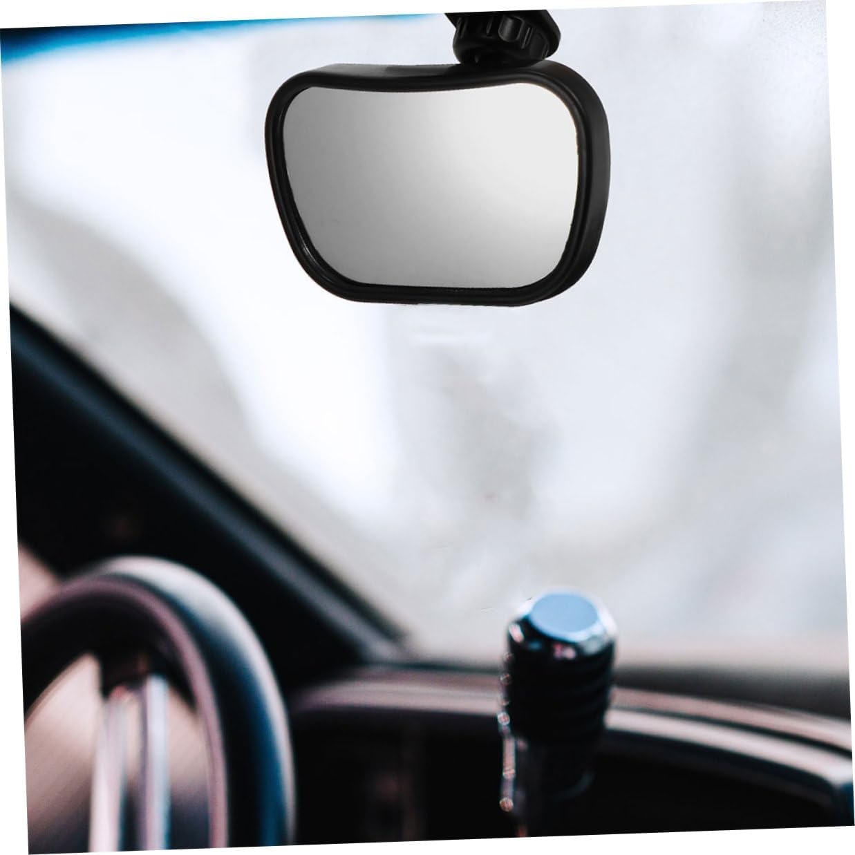 2pcs Rearview Mirror for Car Rear-facing Seats with 360° Rotation, Shatterproof and Anti-vibration Safety Observation Mirrors for Backseat Visibility