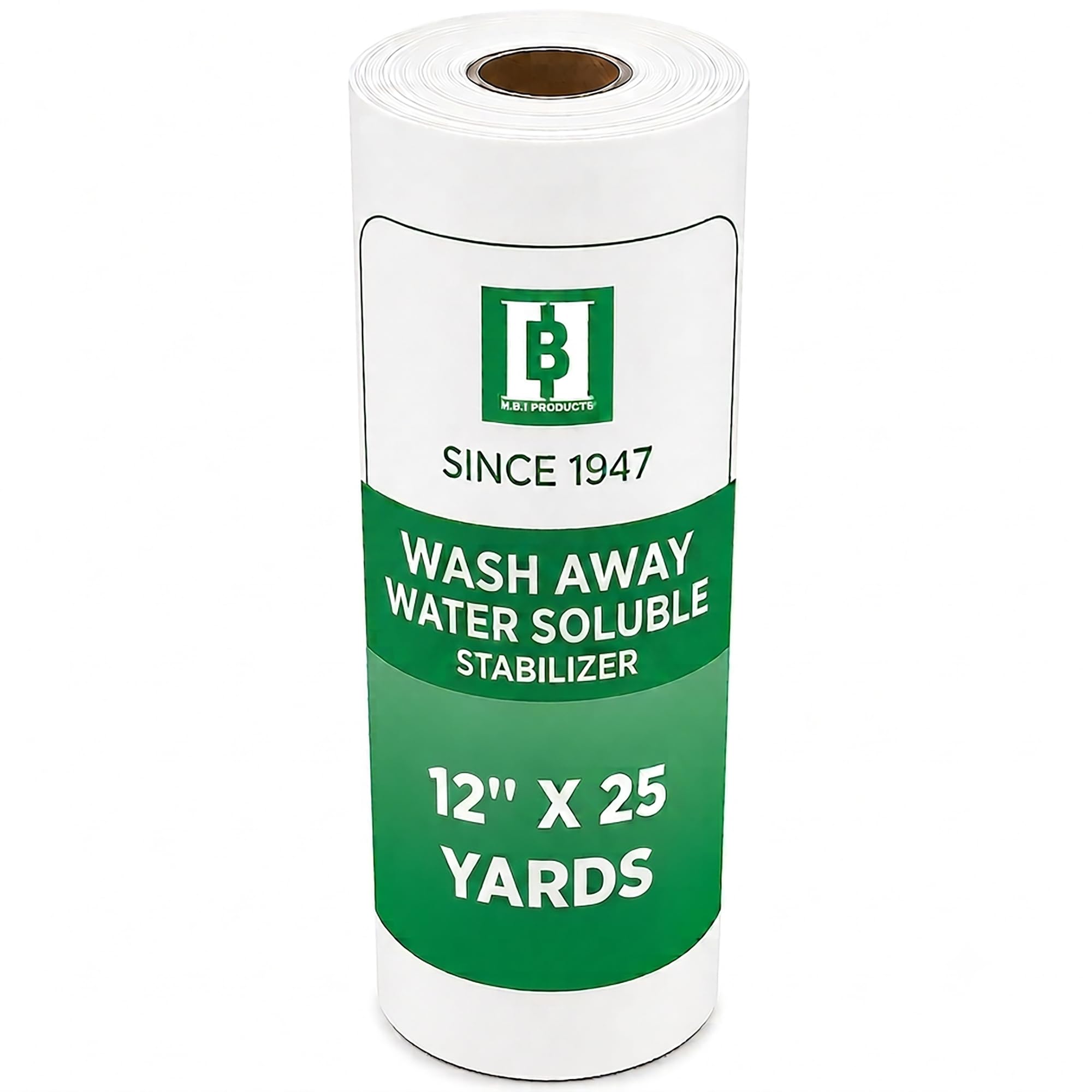 HBI Wash Away Water Soluble Embroidery Stabilizer Roll, 12 in x 25 yd | 1.5 oz water solu…