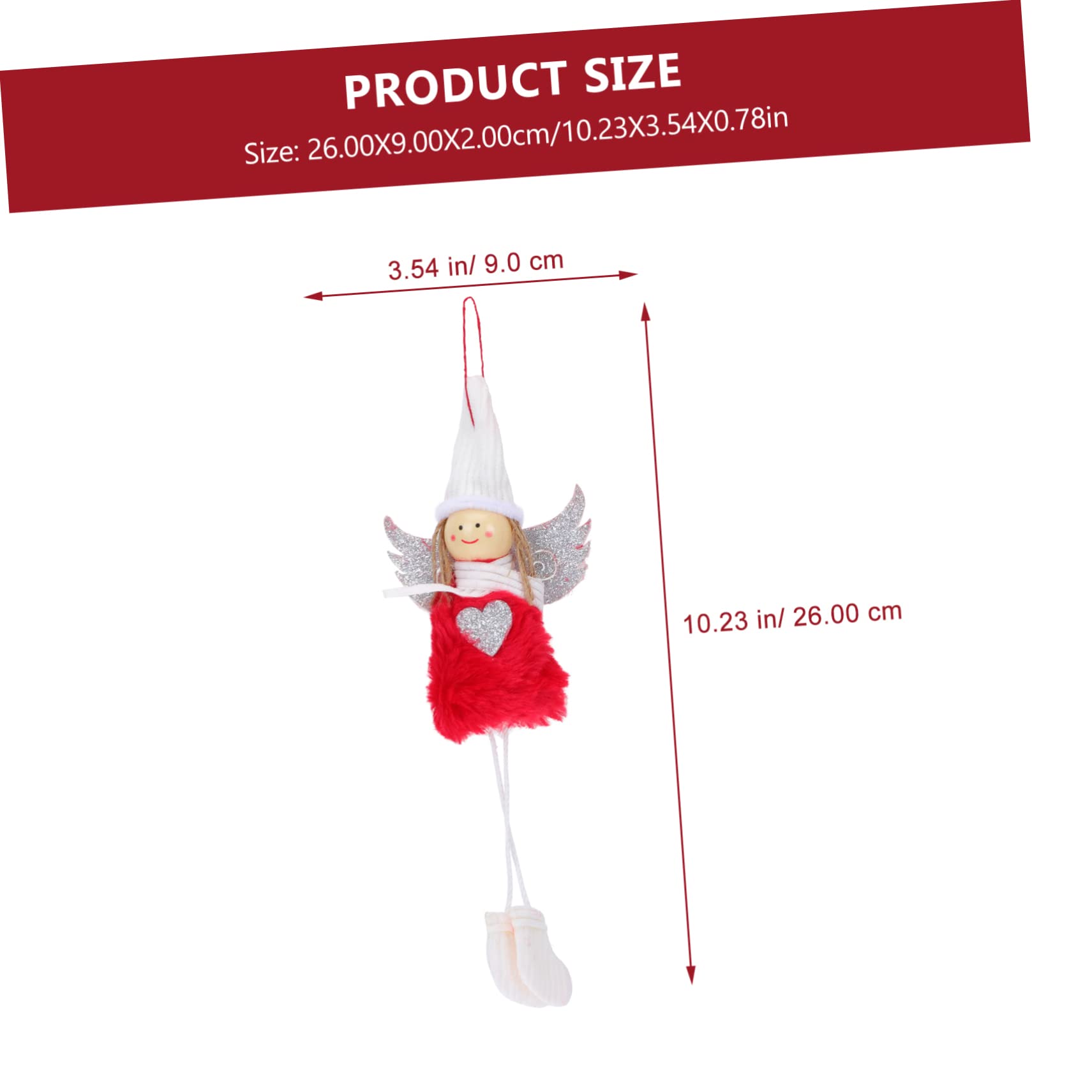 TOPBATHY 3 Juegos Colgante Ángel De Navidad Luces Led para Arbol De Navidad Decoraciones De Fiesta De Hadas Muñecos Navideños Christmas Tree Ángel Muñeca Colgantes Algodón 6 Piezas * 3
