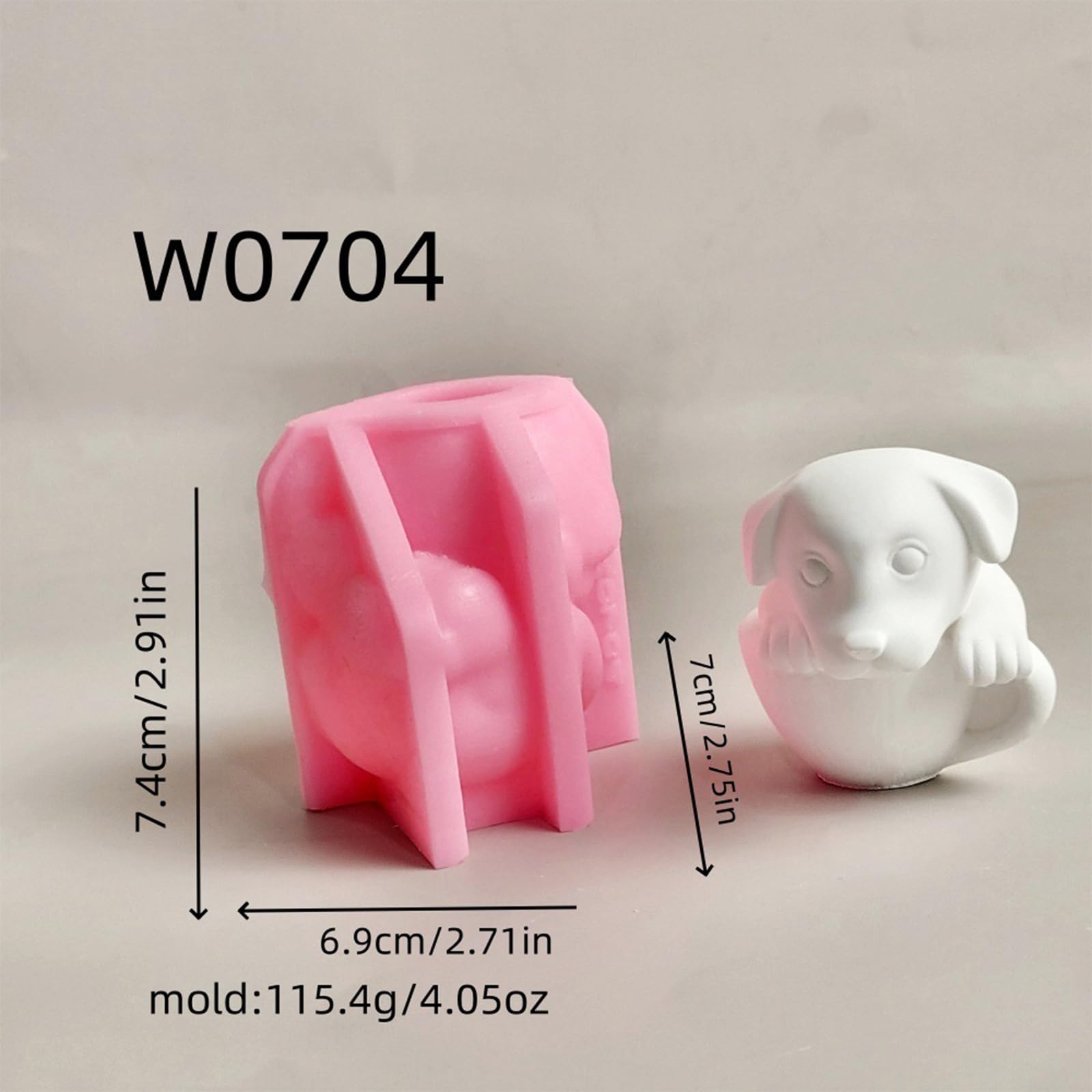 Stampo in silicone a forma di osso di cane con ciondolo in resina epossidica per portachiavi fai da te con portachiavi con portachiavi in silicone per resina