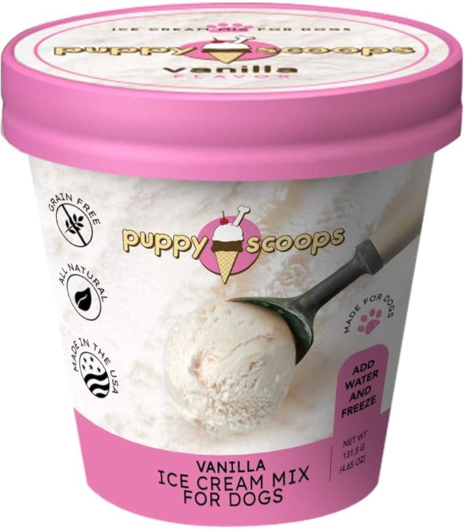 Puppy Scoops Ice Cream Mix for Dogs Vanilla Add Water