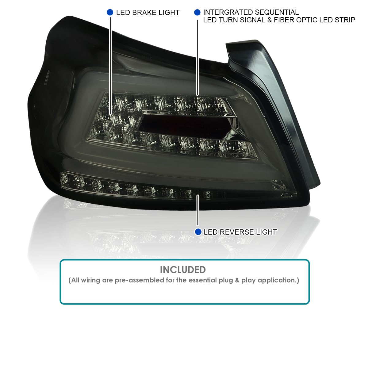 Amazon | SPEC-D TUNING スモーク LED テールライト ホワイト