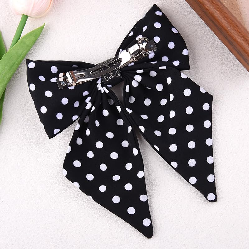 Pinzas de Moño con Lunares Polka Dots Negro miniatura 7