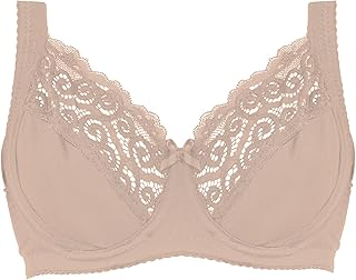 حمالة صدر بفتحة امامية للنساء ، عبوة 1 قطعة - برا حريمي دانتيل بحمالات عريضة داعمة للصدر- حمالة صدر للنساء من دعدوش .