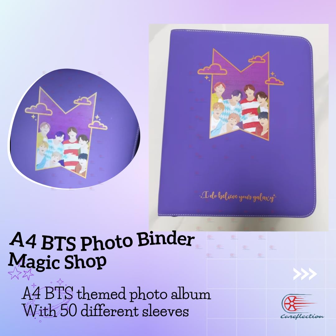 Careflection BTS Bora Whale A4 Photocard Binder Photo Album Book 3