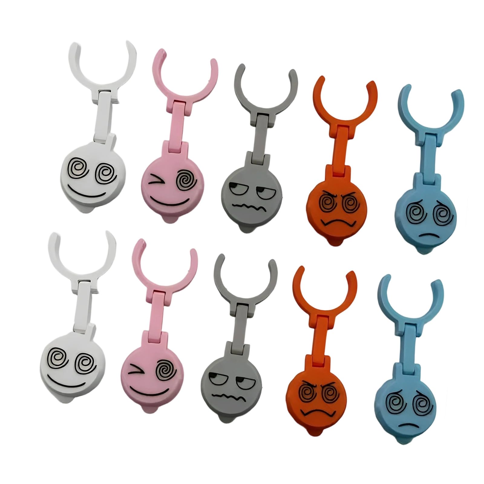 Kaeltsyn Face Bottle Marker Clip Alloy Drink Charm for Home Gatherings Restaurants and Outdoor Parties Keychain Charm