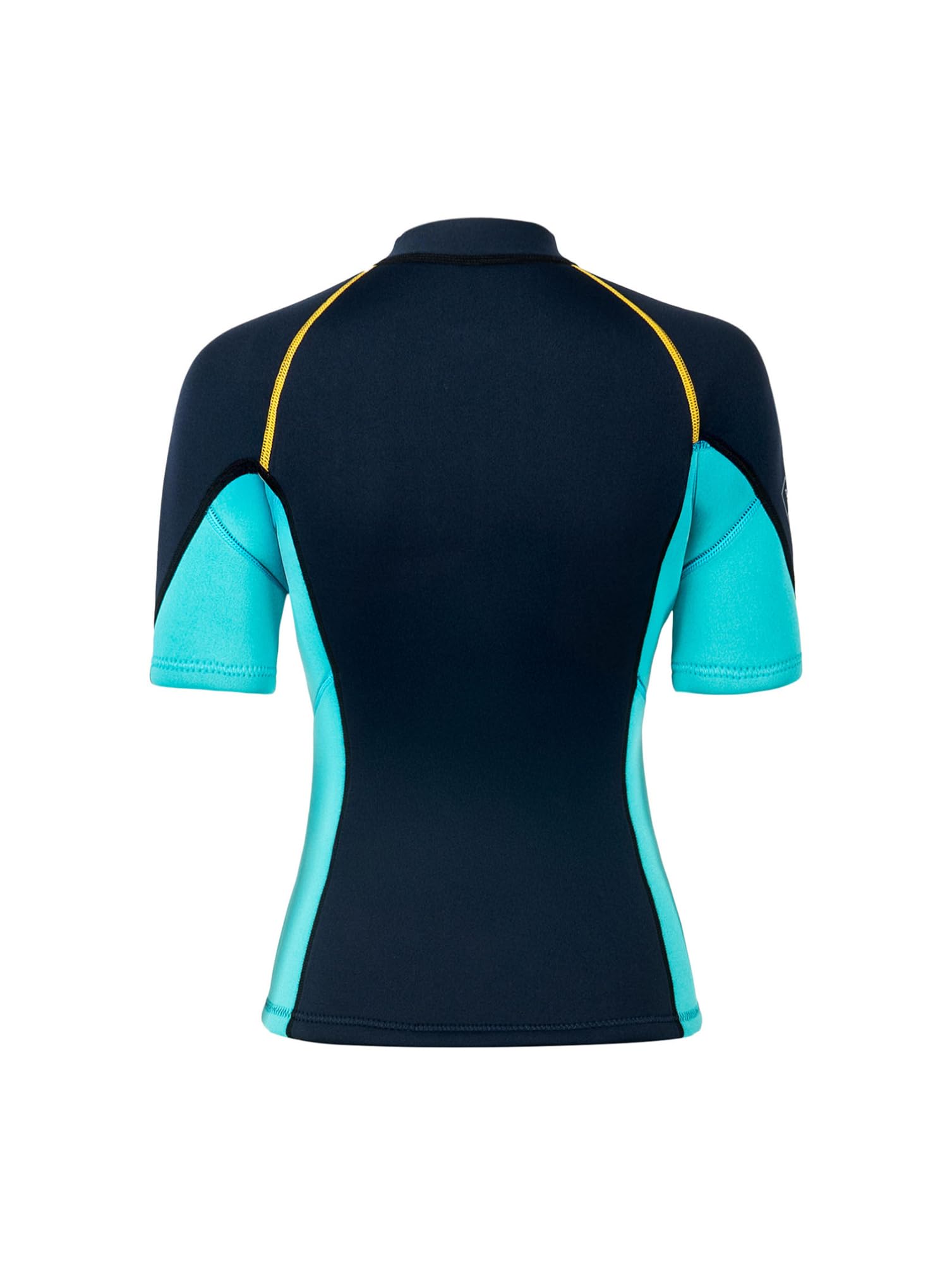 inhzoy Damen Neoprenanzug Oberteil Kurzarm Jacke 1.5mm Mit Reißverschluss Zum Schwimmen Surfen Schnorcheln Tauchen