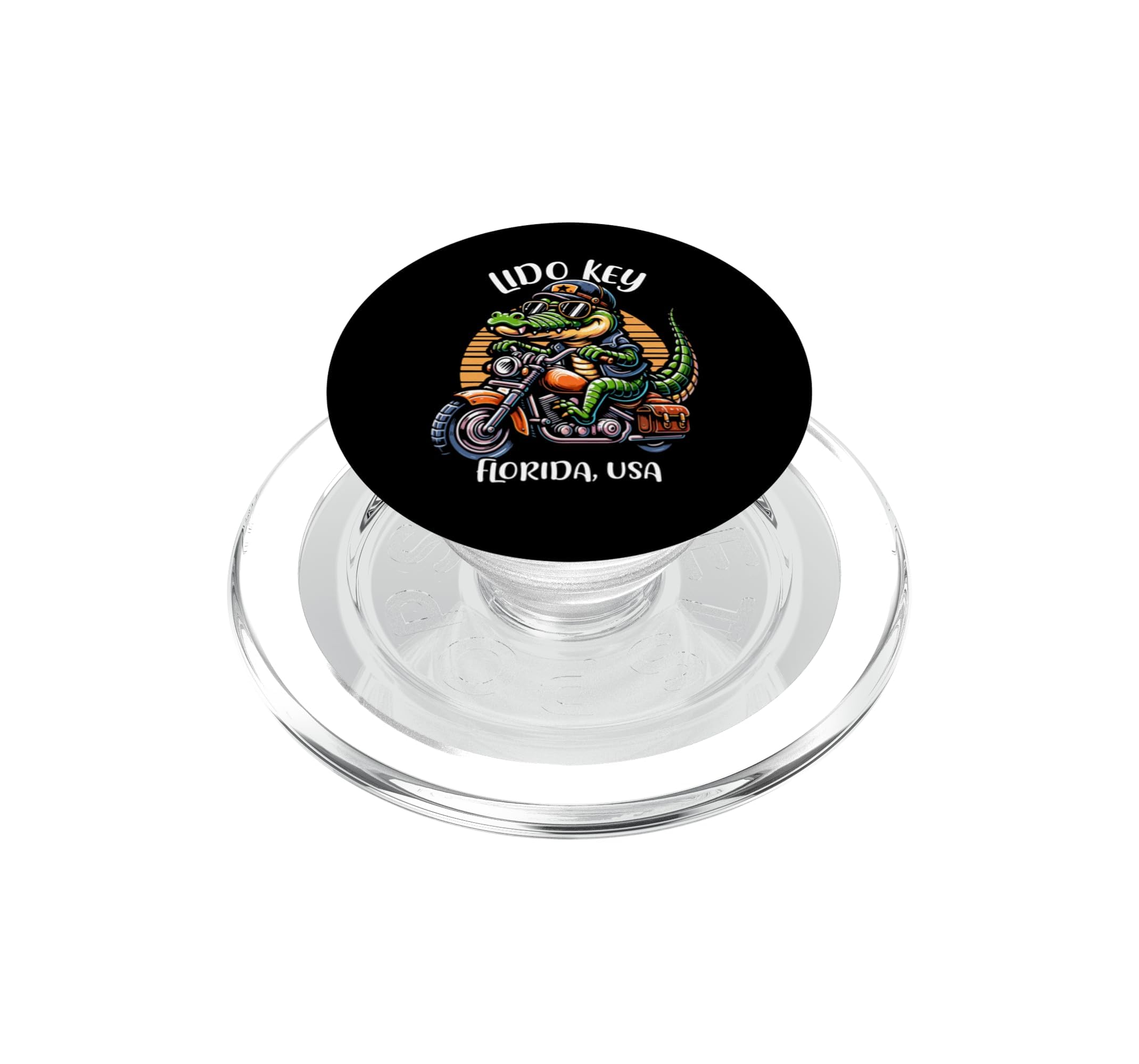 PopSockets PopGrip para MagSafe Cocodrilo Motocicleta Dibujos Animados 6