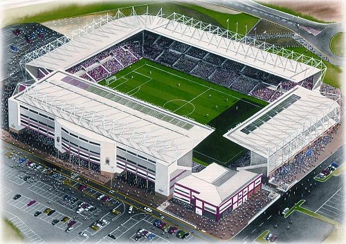 Affiche A4 Britannia Stadium Stoke City FC poster vintage pour supporter
