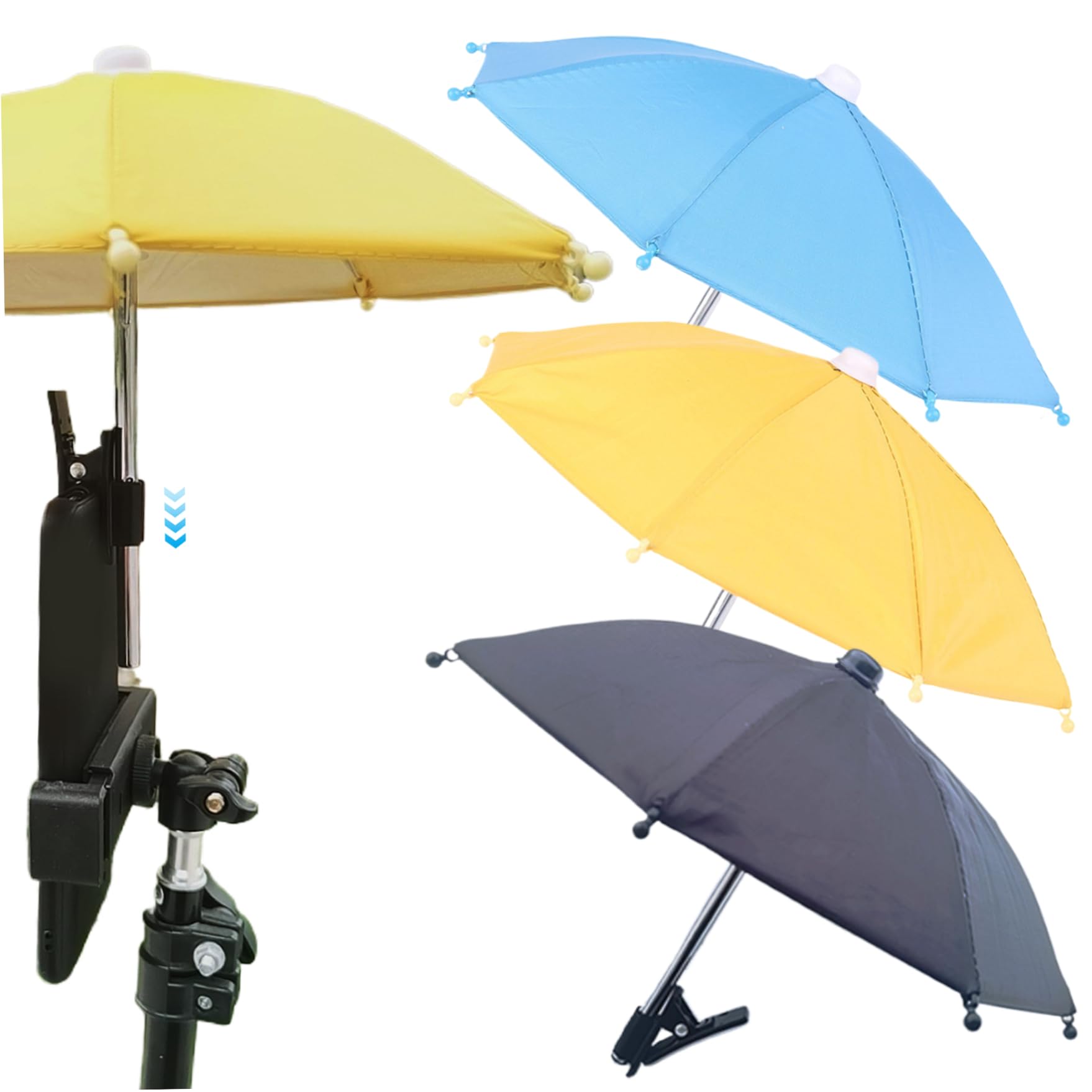 Parapluie de téléphone portable à clipser anti-éblouissement pour streaming