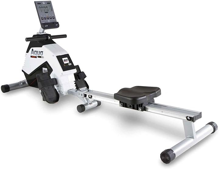 Vogatore magnetico pieghevole con volano d`inerzia da 5,5 kg bh fitness aquo dual R309U