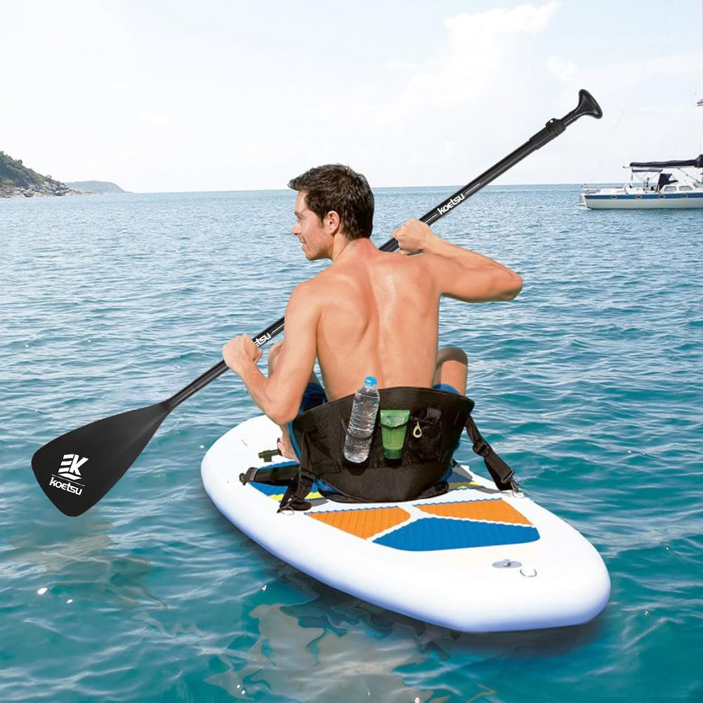 Pagaie for Kayak Pagaia SUP Staccabile in 3 Pezzi Leggera Lunghezza Regolabile Stand Up Paddleboard Pagaie in Lega di Alluminio SUP Remi for Barca da Surf Paddle for Canoa Gommone