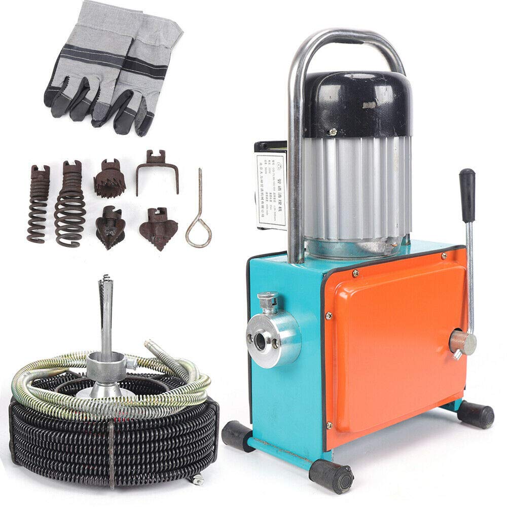 Máquina de limpieza de tuberías, 1000 W, herramienta de limpieza de tuberías, herramienta con broca de 16 mm, limpieza para tuberías de 20 a 150 mm de diámetro